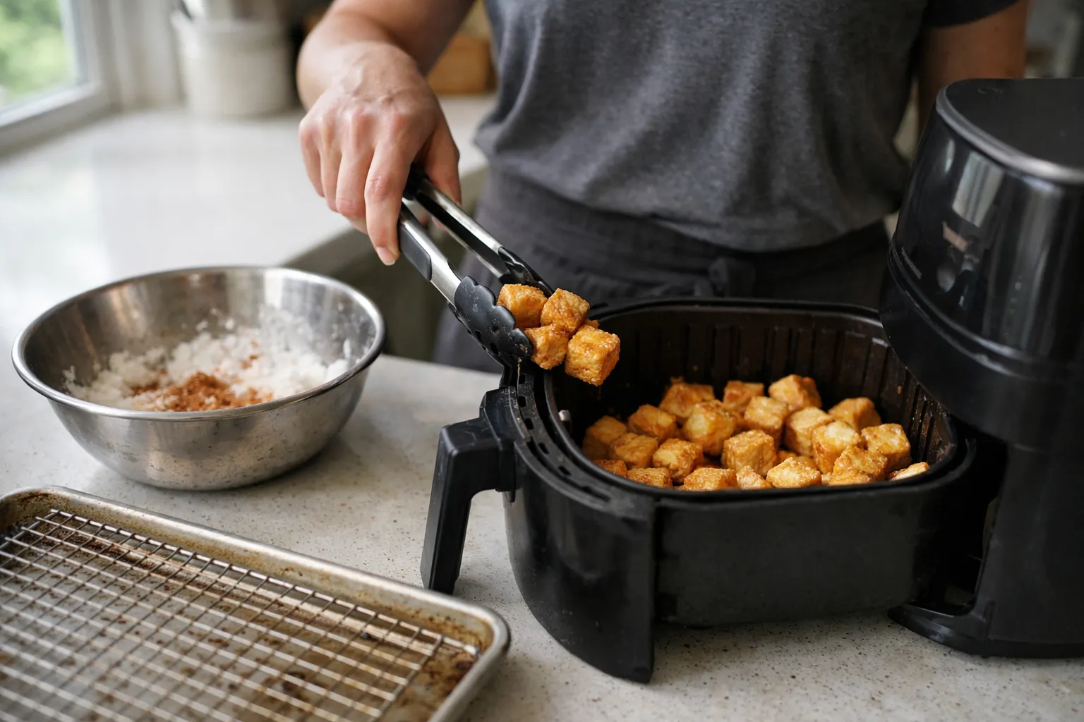 How to Make Crispy Air-Fryer Tofu That Stays Crunchy (No Soggy Bites)