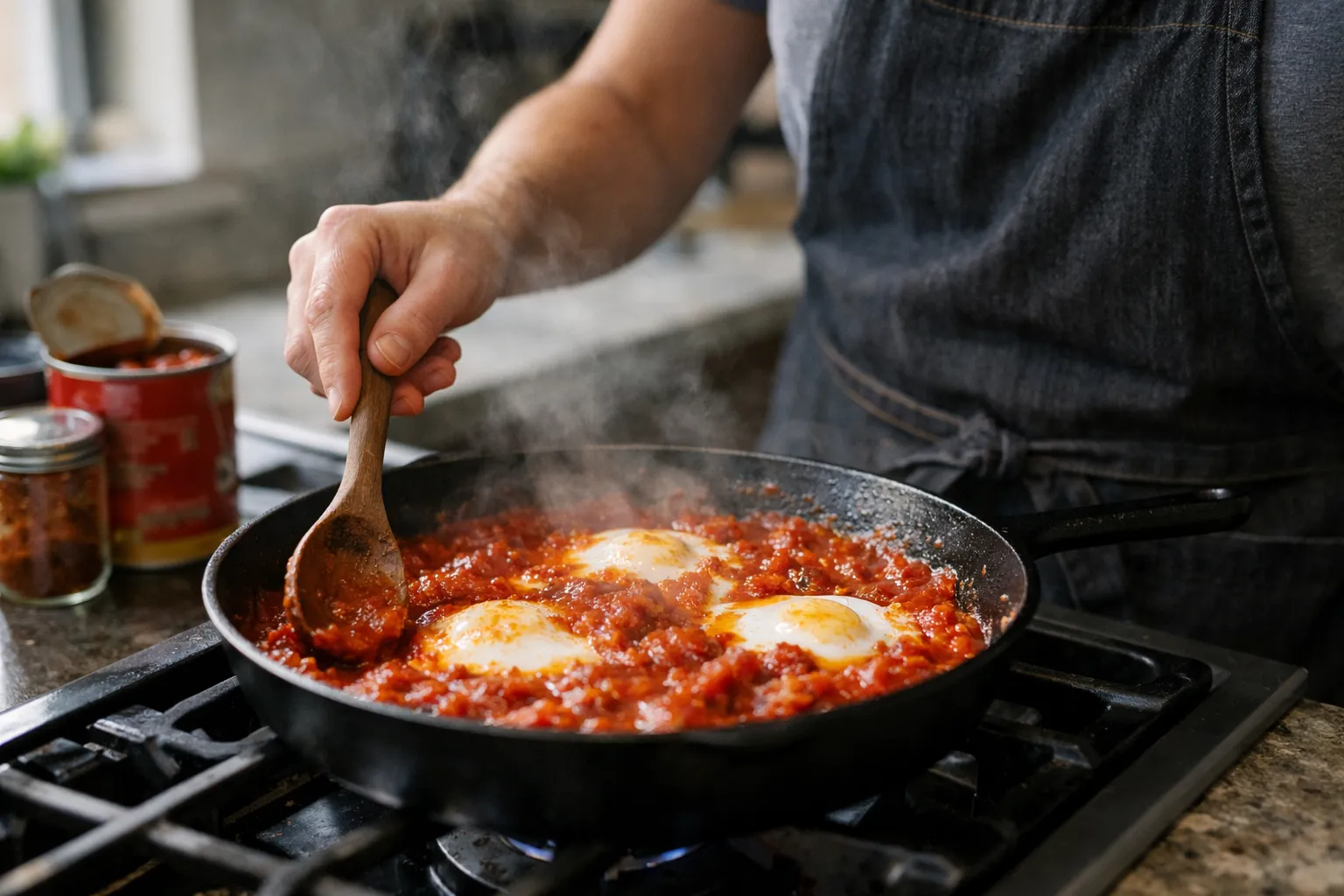 How to Make a 20-Minute Pantry Shakshuka (No Oven, One Pan)