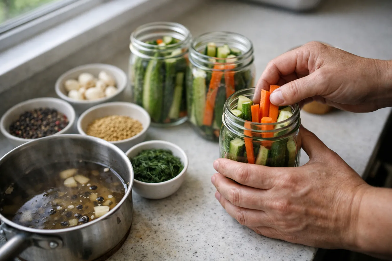 How to Make Crunchy Pickled Vegetables in 72 Hours, Safely