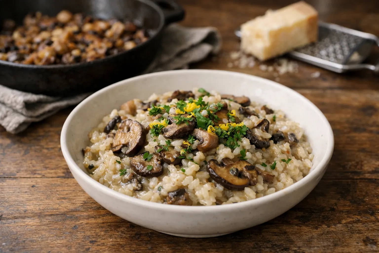 Oven-Baked Mushroom Risotto: No-Stir Method in 35 Minutes — Simple