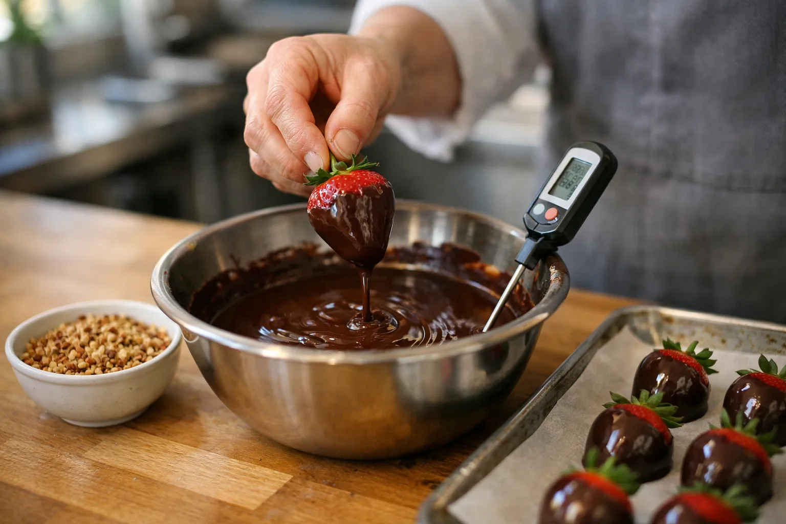 How to Temper Chocolate for Perfect Chocolate-Covered Strawberries