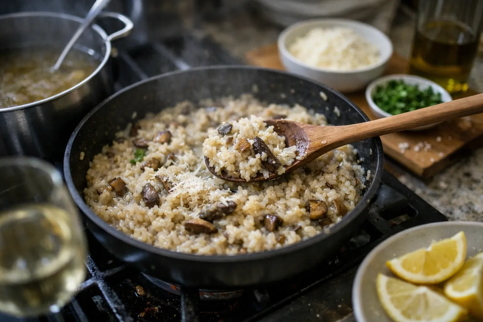 Foolproof Weeknight Risotto: Stovetop Method, Shortcuts & Swaps