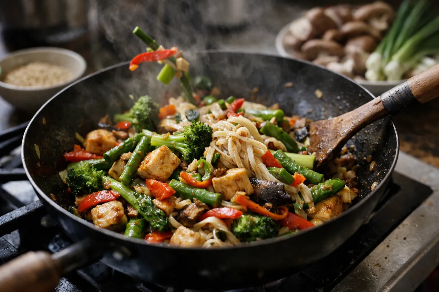 12 Spring Stir‑Fries in 30 Minutes: Seasonal Veg, Proteins & Swaps