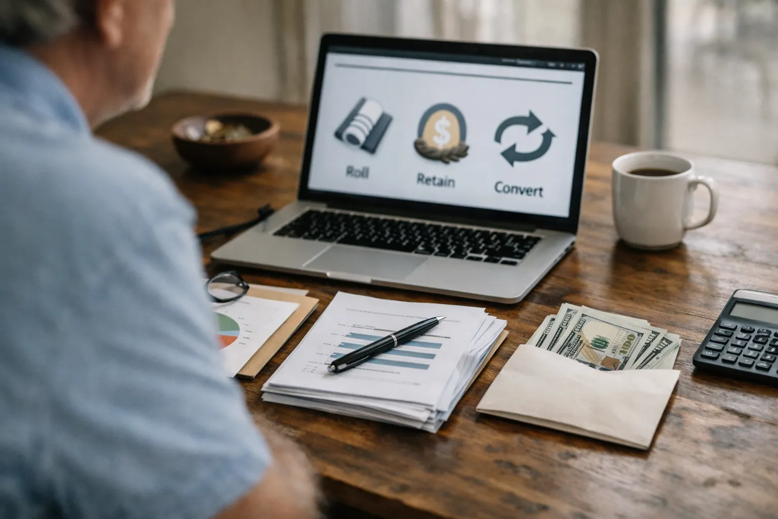 Split Your 401(k) at Retirement: Roll, Retain or Convert Step-by-Step