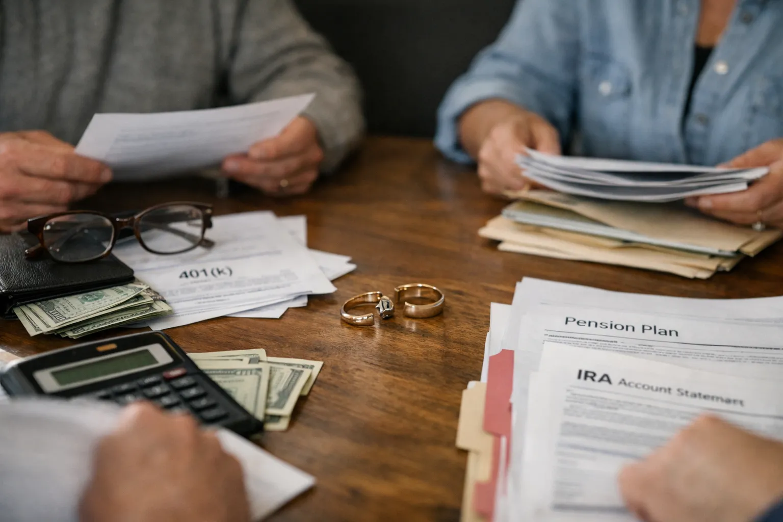 Divorce & Retirement: Splitting Pensions, 401(k)s, and IRAs