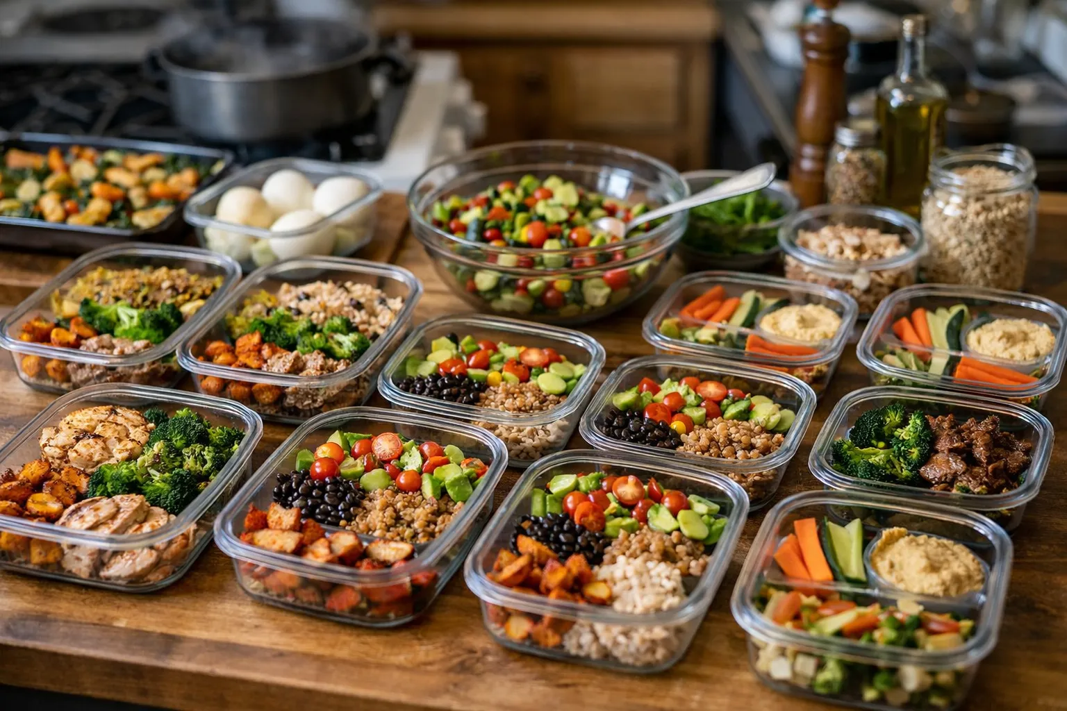 4-Hour Sunday Meal Prep: 5 Flexible Workweek Lunches
