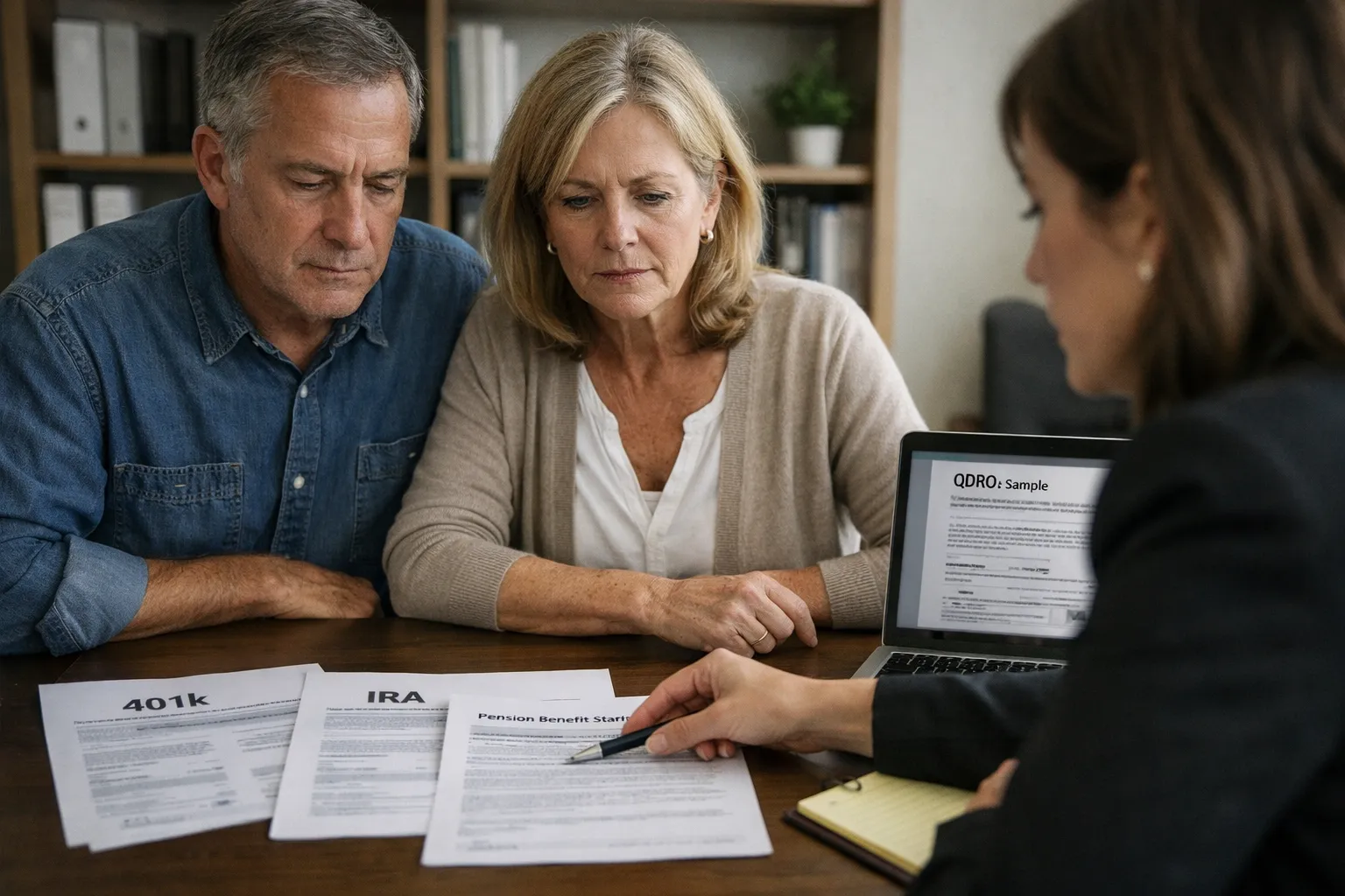 Dividing 401k, IRA & Pensions in Divorce — Social Security Guide