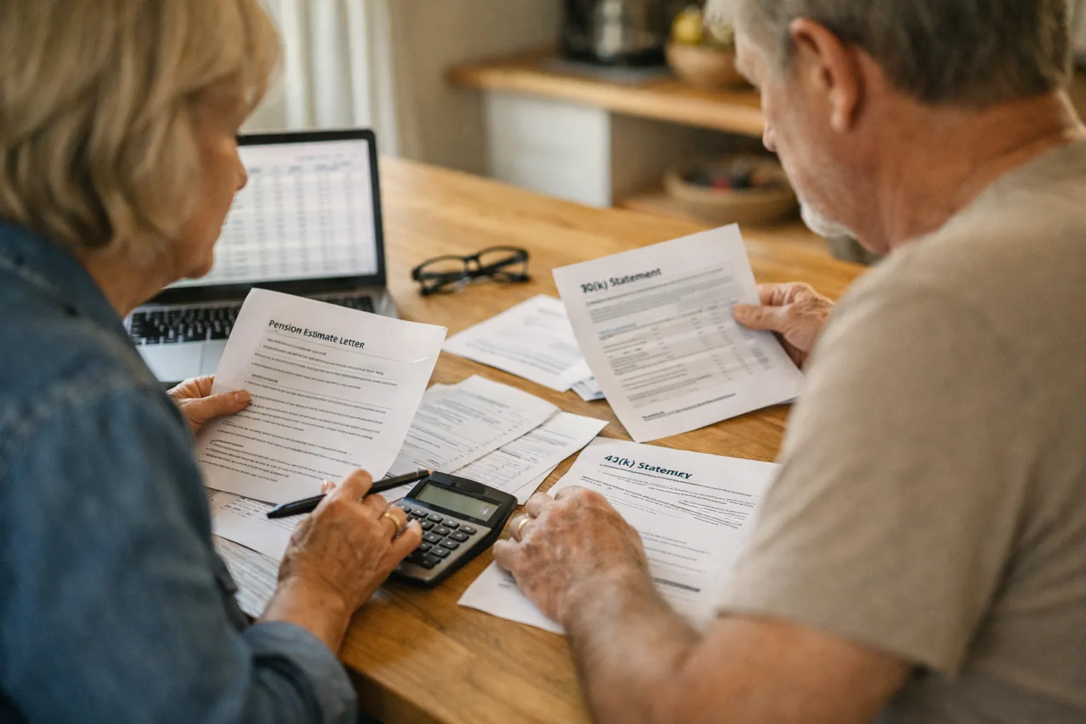 12-Month Retirement Transition: Align 401(k), IRA, Pension & SS