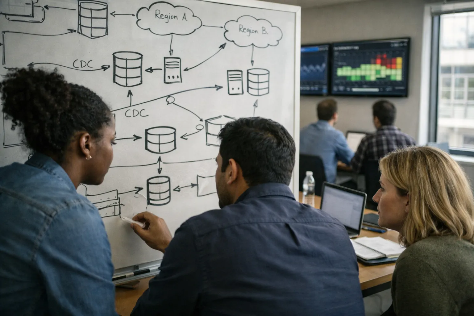 Enterprise Multi-Region Data Sync: CDC, Conflict Resolution & Scale