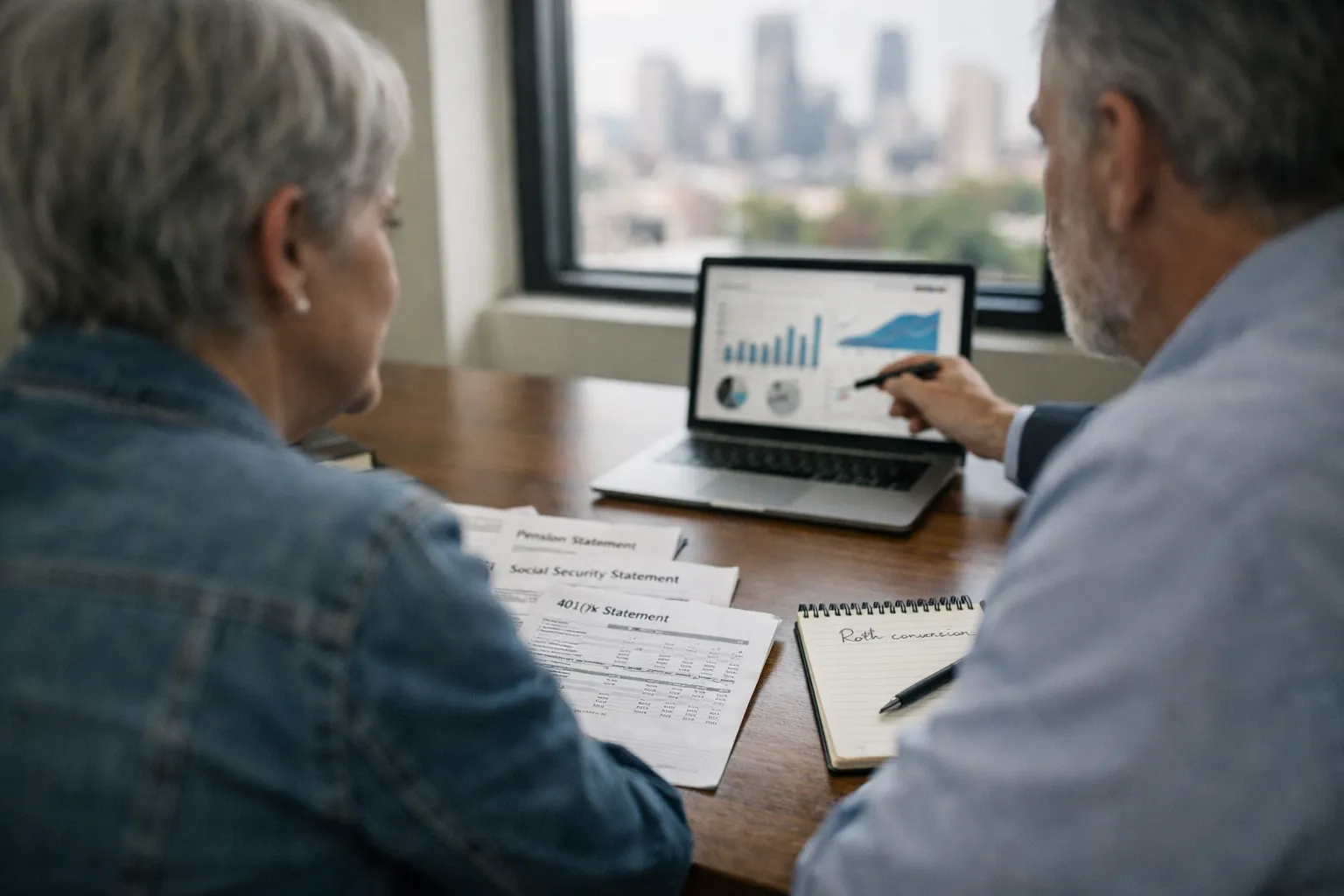 Deferred Pension & Roth Conversions: Retirement Case Study