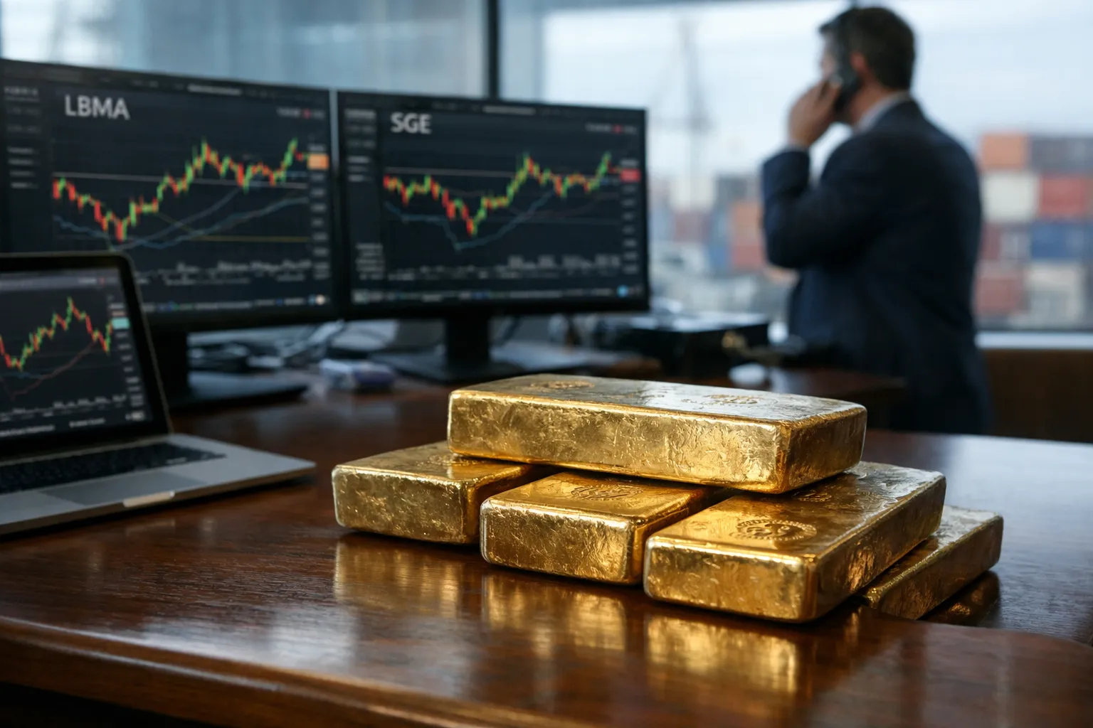 London–Asia gold basis divergence 2026: SGE withdrawals, COMEX, freight