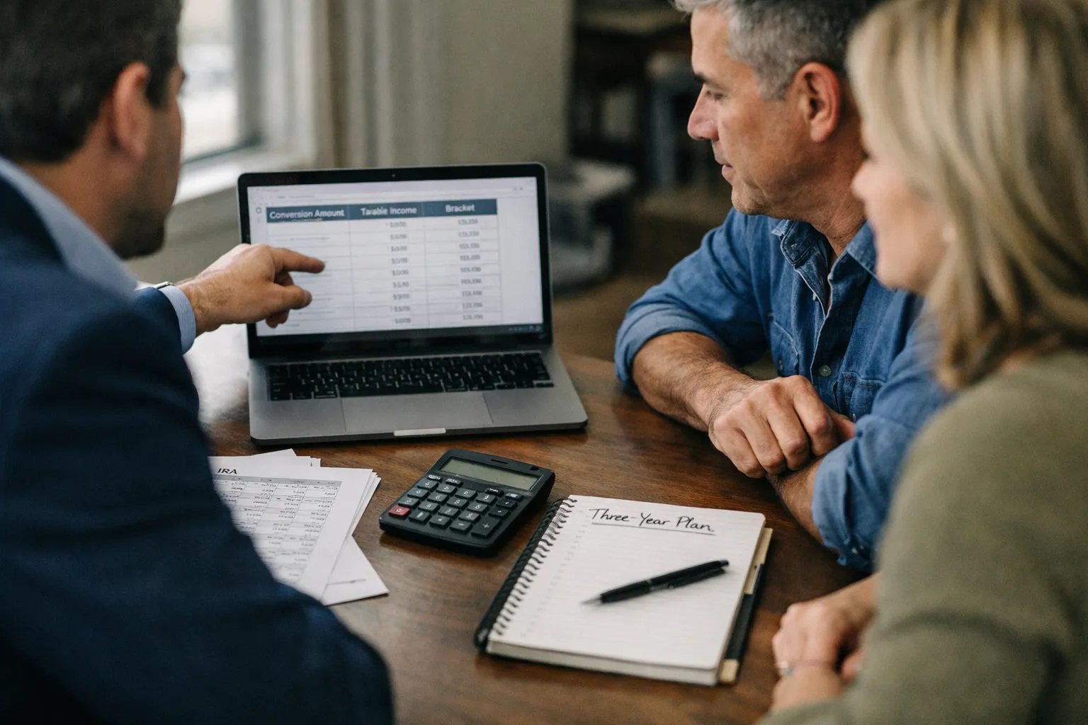 Three-Year Roth Conversion Playbook to Manage Brackets and Taxes